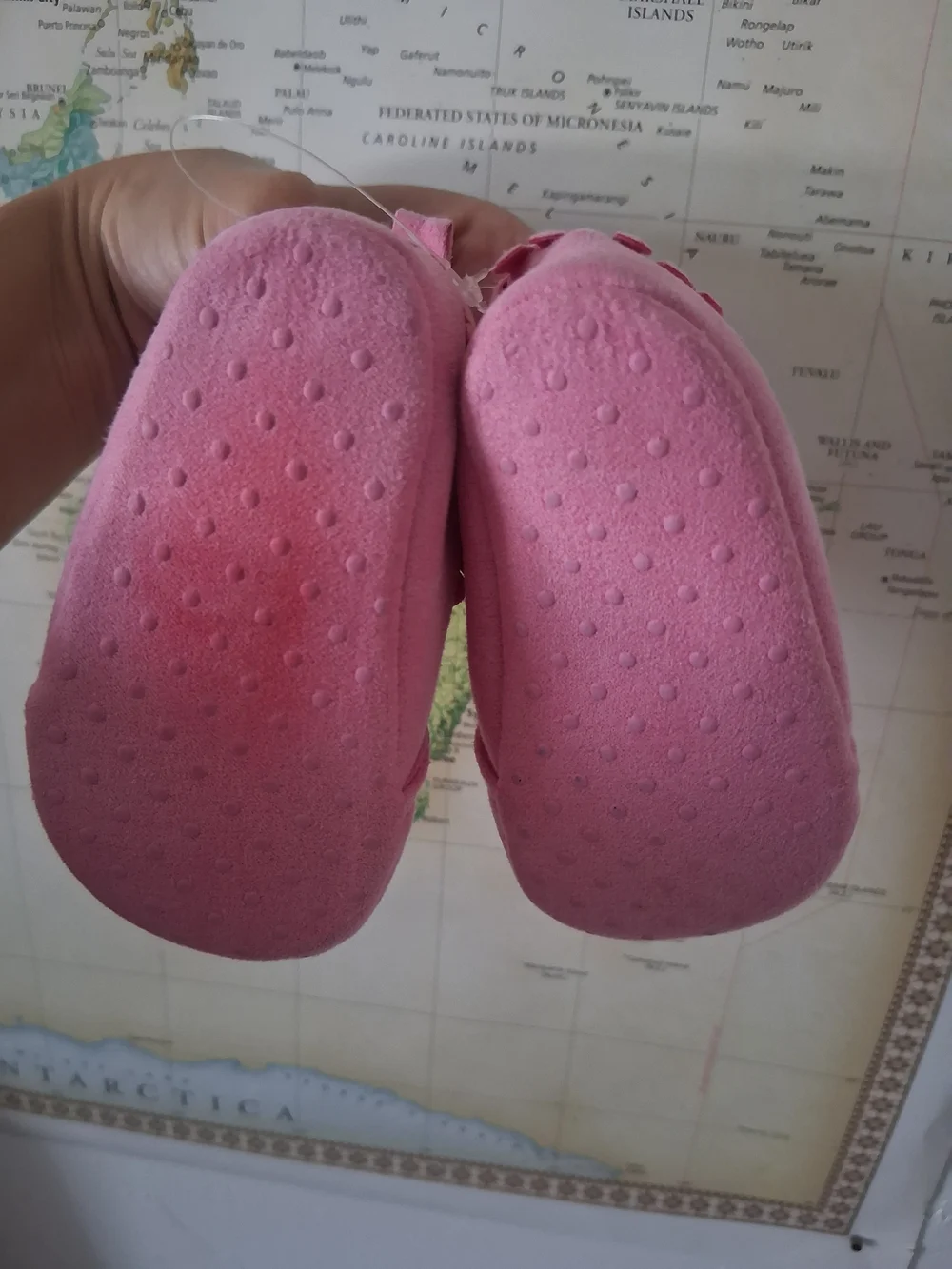 child of mine Pink Fringe Moccasin Baby Shoes